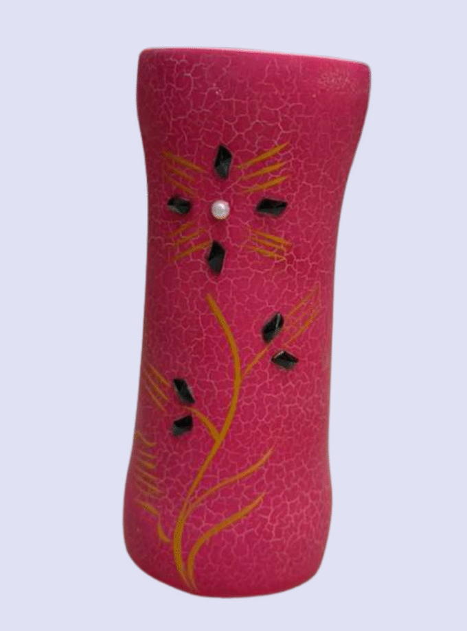 Elegant Pink Floral Vase